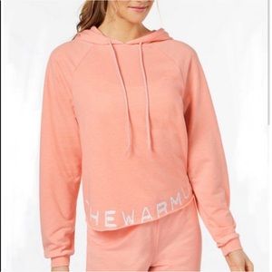 Jessica Simpson Peach Raw Hem French Terry Hoodie